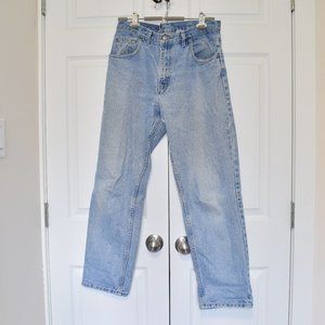 Vintage Faded Glory Denim Jeans Oversize Fit Mom Jeans Light Wash High Rise Wasi